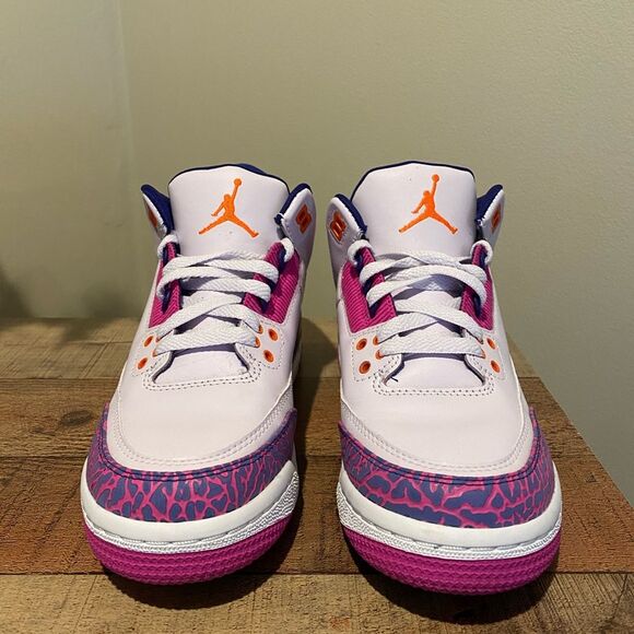 Jordan Retro 3 Barely Grape GS 6/ W 7.5-Limited Edition - Picture 3 of 7